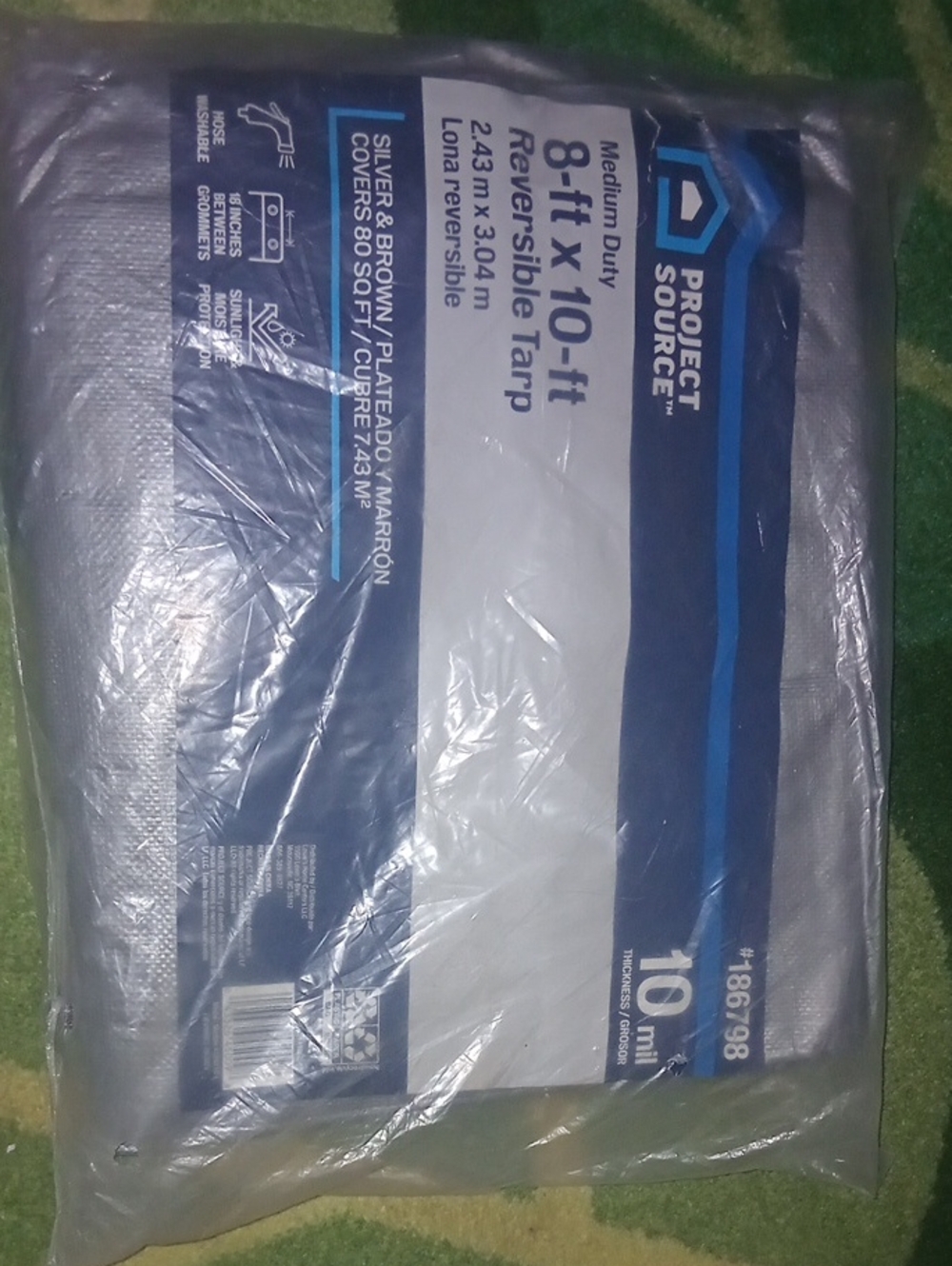 Reversible Tarp - Silver/Brown